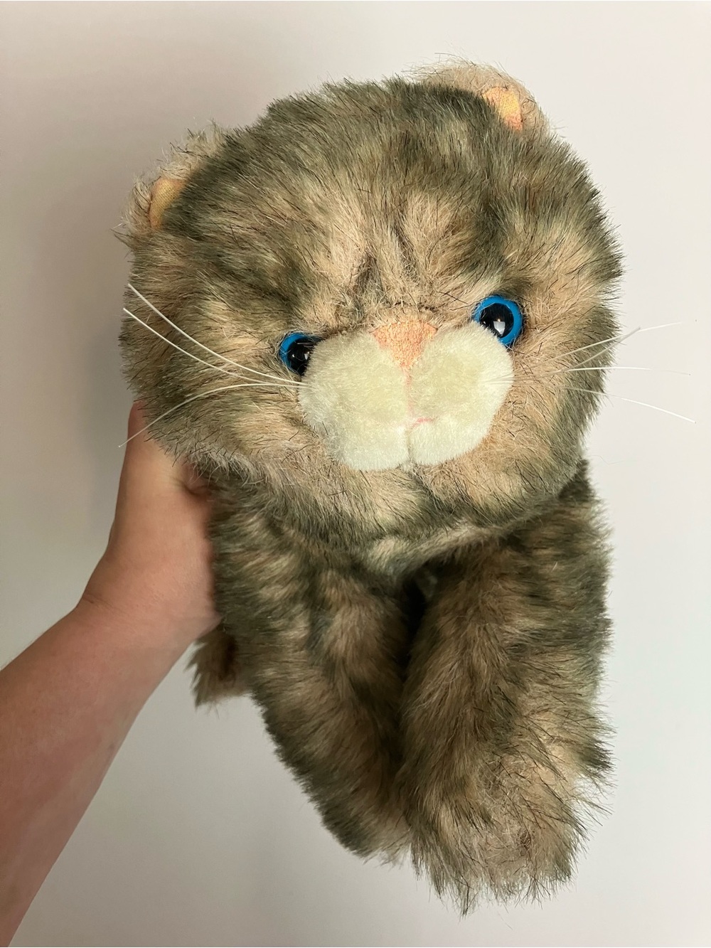 Vintage 1989 Cat Plush Heritage Collection Ganzbros Blue Eyes Stuffed Animal